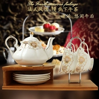 Послеобеденный чай, чайный сервиз, комплект, расширенная глина, ретро кофейный заварочный чайник, европейский стиль, легкий роскошный стиль