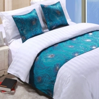 Khách sạn khách sạn bộ đồ giường cao cấp khách sạn khách sạn giường khăn giường cờ giường đuôi pad giường bìa bảng cờ thảm lông trải giường ngủ