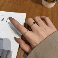 Tide, комплект, модное изысканное дизайнерское кольцо, 3 предмета, легкий роскошный стиль, тренд сезона, популярно в интернете, на указательный палец