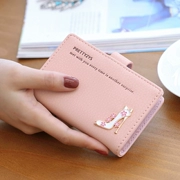 Gói thẻ nhỏ nữ Hàn Quốc dễ thương nhỏ tươi nhỏ siêu mỏng đa thẻ sinh viên thẻ ngân hàng thẻ chủ thẻ