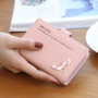 Gói thẻ nhỏ nữ Hàn Quốc dễ thương nhỏ tươi nhỏ siêu mỏng đa thẻ sinh viên thẻ ngân hàng thẻ chủ thẻ ví da nam