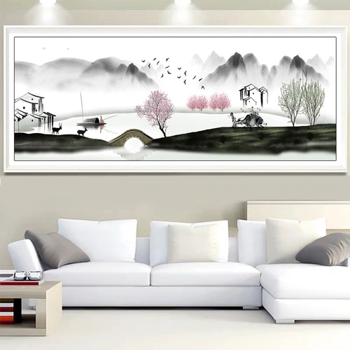 Cross -STITCH 2023 Новая линейная вышиваемая пейзажи и вода Love Love Living Room спальня для спальни.