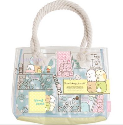 taobao agent Melatine Pudding Dog Gemini Big Ear Rabbit shoulder bag transparent handbag Sumikko gurashi bag