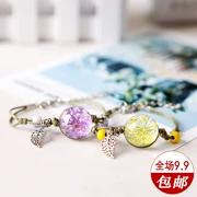 Mặt dây chuyền handmade cho bạn gái mặt dây chuyền Sakura nhỏ tươi ngọt ngào Vòng tay trang sức đơn giản và linh hoạt