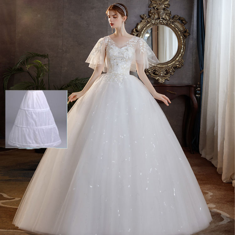  S+White wedding dress plus skirt   + $1.57 