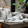 Li Bai say trà thú cưng gốm trang trí nhân vật cửa hàng lịch sử cát tím 汝 lò Khổng Tử nổi tiếng người nổi tiếng đặt khay trà - Trang trí nội thất trang trí cầu thang phòng khách đẹp