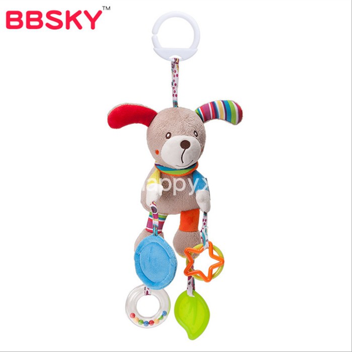 Bbsky Dogfree shipping recommend SKKBABY lovely animal bell Bao Baoche Bed hanging Gutta percha Toys