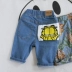 Quần áo trẻ em Magic West mùa hè quần jean trẻ em mới 2019 Chàng trai Hàn Quốc mùa hè quần short hoang dã thủy triều - Quần jean Quần jean