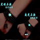 Vòng đeo tay nam Hàn Quốc phiên bản của thủy triều nam obsidian 108 linh hồn ma quỷ đa lớp hạt phát sáng hạt vòng đeo tay cô gái Xiao đồ trang sức nam Vòng đeo tay Clasp