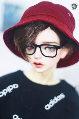 taobao agent Lazy baby BJD puppet wigs SD 3 4 points Uncle men and women sideways, milk silk short curly hair European style daily fake hair