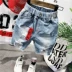 Quần short bé trai mùa hè 2019 quần mới quần jeans bé trai 5 quần mùa hè quần lửng trẻ em - Quần Quần