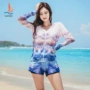 Quần áo đi biển nữ size lớn chất béo mm rộng chạy áo blouse mùa hè set áo nóng hàn quốc ngoài áo tắm - Bộ đồ bơi hai mảnh hình ảnh áo tắm 2 mảnh