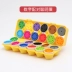 Montessori Mẫu giáo mầm non Montessori hình nhận thức hộp phù hợp với đồ chơi trứng giác ngộ trẻ kết hợp 1-3 tuổi Đồ chơi bằng gỗ