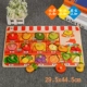 Montessori mầm non đồ chơi giáo dục bằng gỗ tấm kìm kẹp ly hợp tấm ghép hình nhận thức câu đố đồ chơi giáo dục cho trẻ em tấm