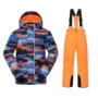 Veneer đôi trẻ em Alpine ván đôi chuyên nghiệp quần áo trượt tuyết phù hợp với bé trai và bé gái áo khoác ngoài trời quần áo trẻ em xuất khẩu