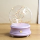 Сиреневая сферическая глянцевая подарочная коробка, лампочка, 1.5м