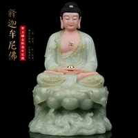 Хан Байю Амитабха Будда Статуя Три сокровища Будда фармацевт Будда нефрит Каменный Орл