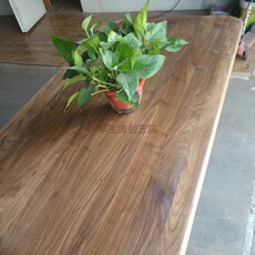 Барная стойка 美国黑胡桃直拼板实木桌面板搁板木工板电脑桌吧台面餐桌面