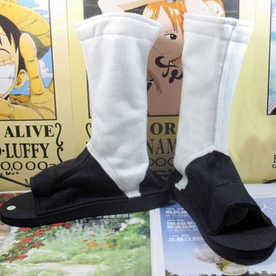 taobao agent Free shipping spot Naruto shoes, wood leaf black COS shoes, Xiaoshuo Ninja boots dual -use blue