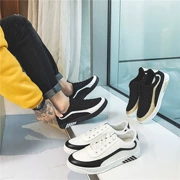 Xuân 2018 Giày sinh viên Hàn Quốc xu hướng thời trang thấp giúp giày nam thoáng khí thể thao trẻ trung
