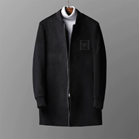 Áo len mới nam dài phần phiên bản Hàn Quốc của cổ áo bóng chày dày áo khoác ấm xu hướng thời trang áo khoác len áo khoác vest nam