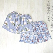 Ba chiếc quần muslin cotton nữ mùa hè siêu mỏng pyjama quần cotton tươi hoa cúc nhà cotton cotton ngắn kích thước phân bón - Quần tây