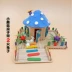 Trường mẫu giáo tự làm vật liệu gói trẻ em câu đố sáng tạo bánh dính gỗ mô hình nhà mô hình đồ chơi rung - Handmade / Creative DIY Handmade / Creative DIY
