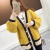 Áo len cổ tích rất đẹp cho phụ nữ áo len 2019 xuân hè mới buông xõa hoang dại áo len dày áo len - Đan Cardigan áo len form rộng Đan Cardigan