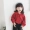 Mùa thu 2018 bé gái mới tay dài chấm bi áo sơ mi trẻ em Hàn Quốc áo sơ mi bé búp bê thủy triều