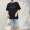 2018 mùa hè vài thêu T-Shirt nam ngắn tay lỏng sinh viên Hàn Quốc hoang dã giản dị áo sơ mi vòng cổ áo sơ mi áo hoodie nam