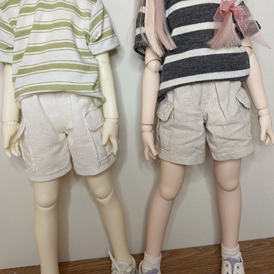 taobao agent [Melon seeds and balls] Homemade BJD baby clothes four -quarters of shorts, loose pocket pants SDM MDD 1/6