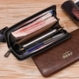 Retro dài ví nam điện thoại di động đa sử dụng thanh niên ví túi xách nam giản dị đơn giản dây kéo ví mới ví mini nữ