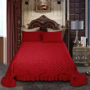 80 chiếc giường cotton dài chủ yếu trải giường một mảnh chăn bông chống trượt đơn giản sản phẩm giường cưới lớn màu đỏ bông lớn - Trải giường