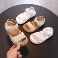Японские летние кожаные детские пляжные сандалии для мальчиков, из натуральной кожи, популярно в интернете, мягкая подошва