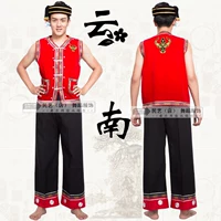 Yi quần áo nam dân tộc Miao trang phục biểu diễn múa thiểu số Vân Nam trang phục Zhuang quần áo nam