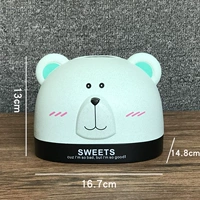 Арктический медведь зеленый (бумажная коробка)