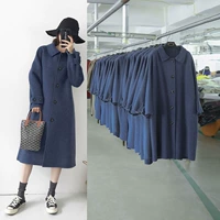 2019 Phiên bản Hàn Quốc của áo khoác nữ hai mặt mùa thu đông - Áo len lót đôi áo khoác dạ nữ