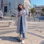 Áo khoác len Chanel coco nữ dài phần phiên bản Hàn Quốc 2018 mới mùa thu và mùa đông khí chất lỏng áo khoác len Sen Mao áo dạ tweed