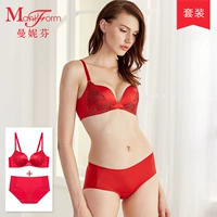 Manifin bra set, màu đỏ, set bra đỏ, đồ lót, quần nữ đồ lót hàng hiệu