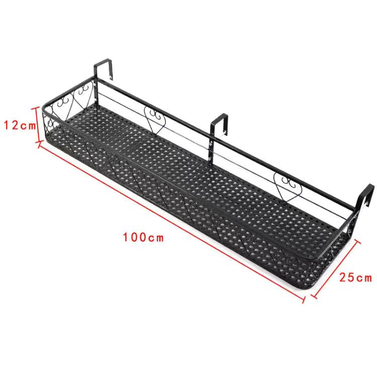 Ban công chậu hoa giá treo hoa giá để đồ treo lan can sắt treo giá hoa bệ cửa sổ giá chậu hoa mọng nước lưới ban công giá rẻ 