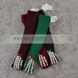 Утепленные детские зимние леггинсы, шерстяные удерживающие тепло эластичные штаны, в западном стиле