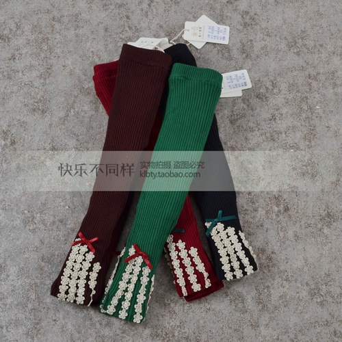 Утепленные детские зимние леггинсы, шерстяные удерживающие тепло эластичные штаны, в западном стиле