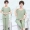 Hàn Quốc phiên bản của bộ đồ ngủ mùa hè của phụ nữ ngắn- tay quần short bông lụa phần mỏng thiết lập kích thước lớn lỏng tươi mùa xuân và mùa thu dịch vụ nhà áo sơ mi nữ cao cấp