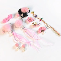 Десять кусочков розовой ленты