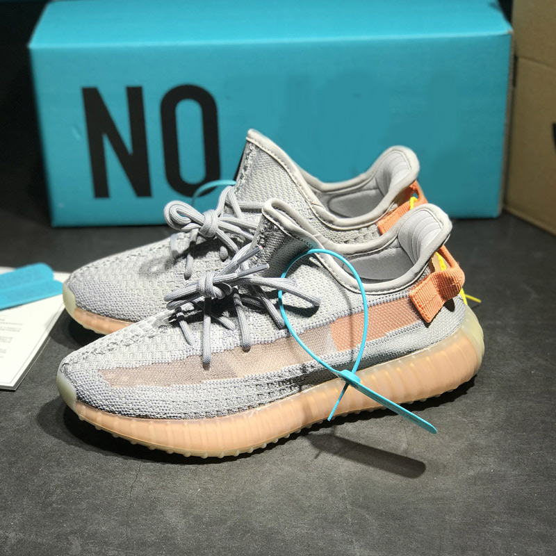 Shredded Fish AshWhat a blast Coconut shoes 350 Pure white ice cream Genuine Ice blue babysbreath dirty orange quality goods Official website Putian Men's and women's shoes