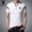 Playboy Summer Men Áo thun ngắn tay đứng Cổ áo Cotton Polo Áo sơ mi nam Slim Fit Hàn Quốc Nửa tay áo thun - Áo phông ngắn