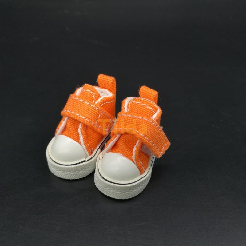 OrangeTilda3.5cmBJD15cm the republic of korea doll Muppet Baby shoes canvas shoe cotton doll parts shoes