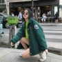 Áo cotton nữ Ayuko 2019 xuân hè mới siêu lửa in áo khoác Coach áo khoác cotton nữ dài - Bông áo khoác nữ