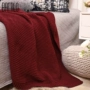 Nordic đơn giản rắn sofa màu chenille chăn giường bìa chăn ngủ trưa chăn mền thường đi xe khăn trang trí chăn bốn mùa - Ném / Chăn chăn lông cáo