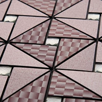 Геометрическая графическая треугольная алюминиевая пластиковая плата